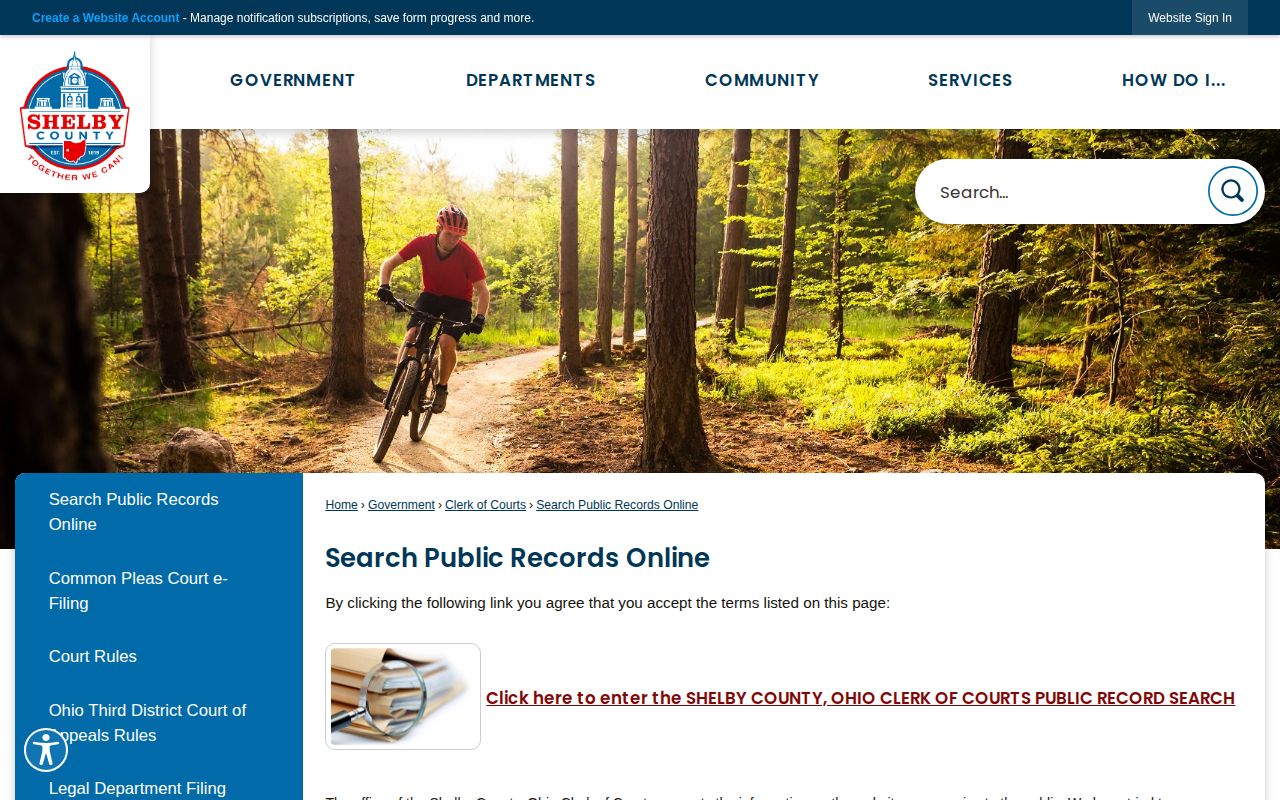 Shelby County court search for released inmate records